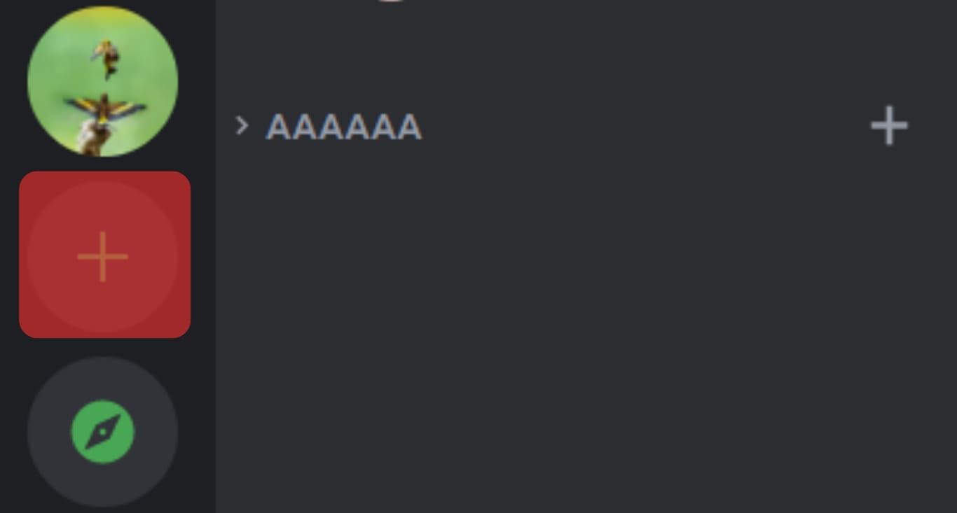 Click The Plus Icon At The Left Of Your Screen Discord