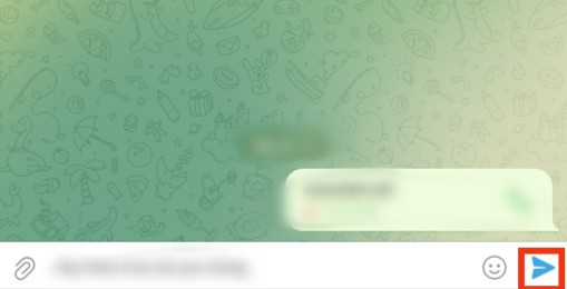 Click The Send Icon