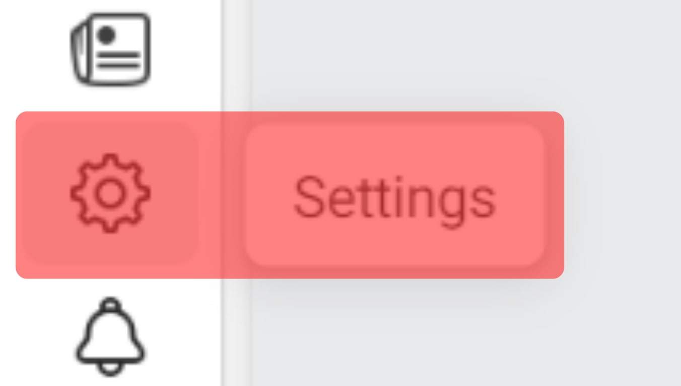 Click The Settings Icon