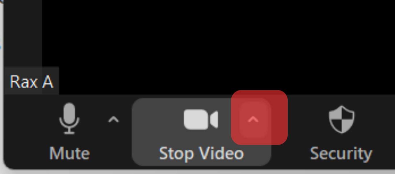 Click The Up Arrow On The Stop Video Section.