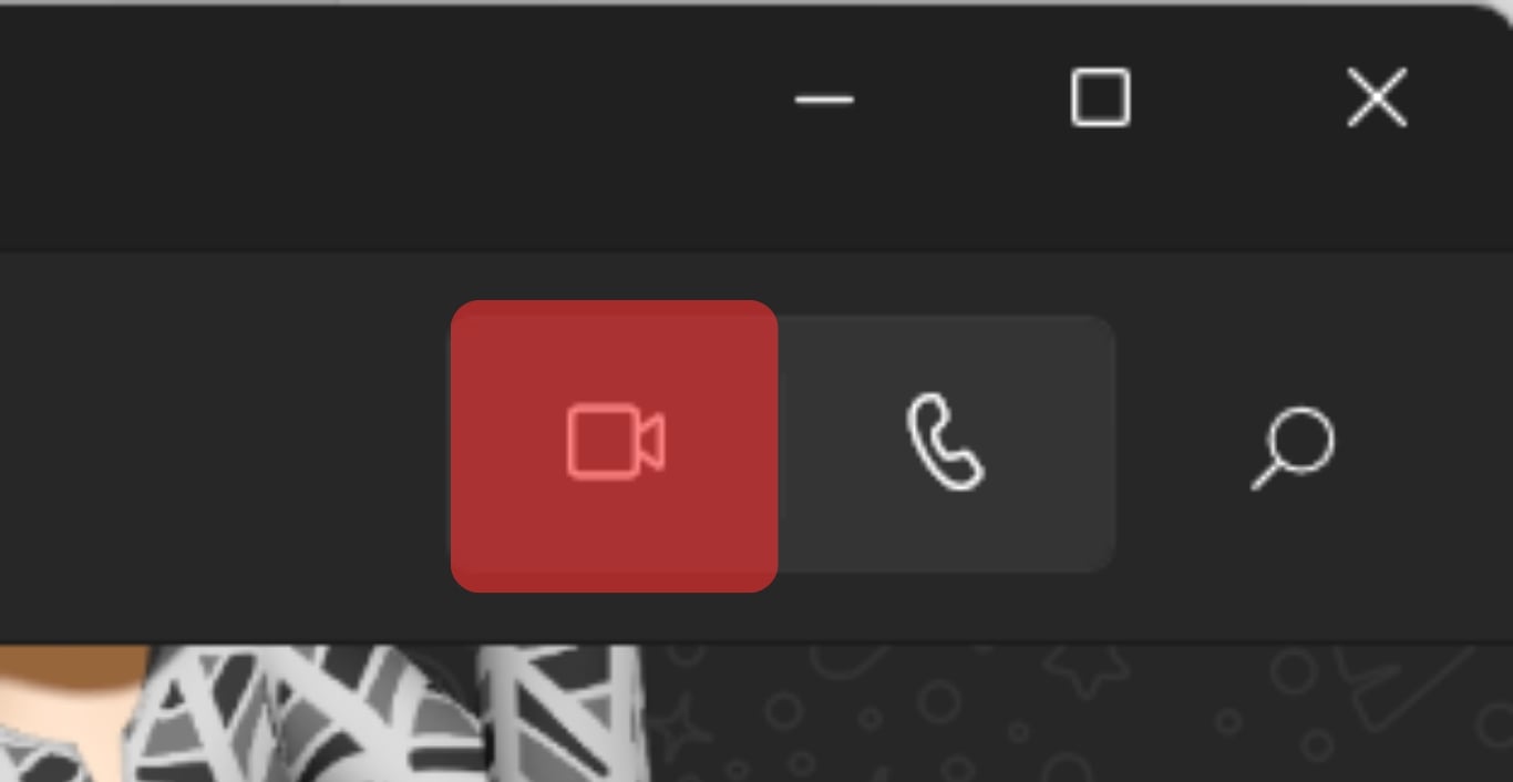 Click The Video Call Icon.