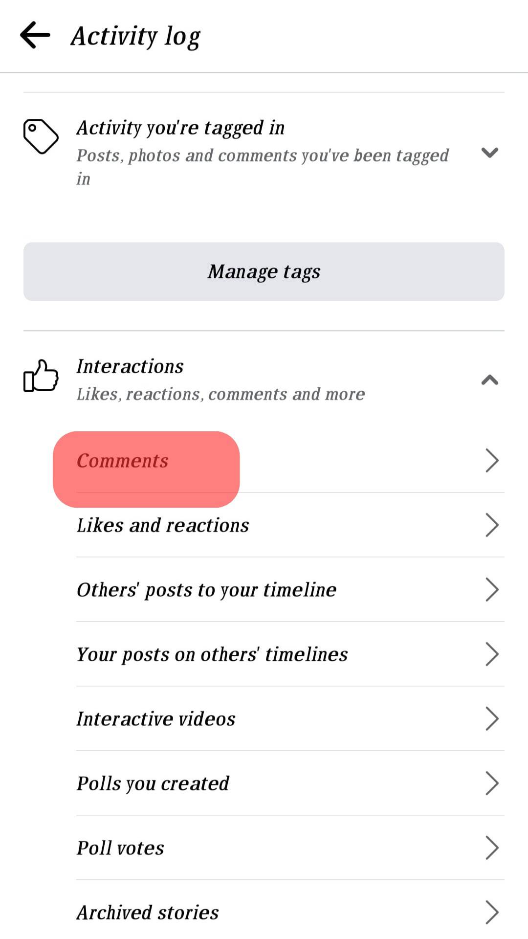 Comments Facebook Mobile