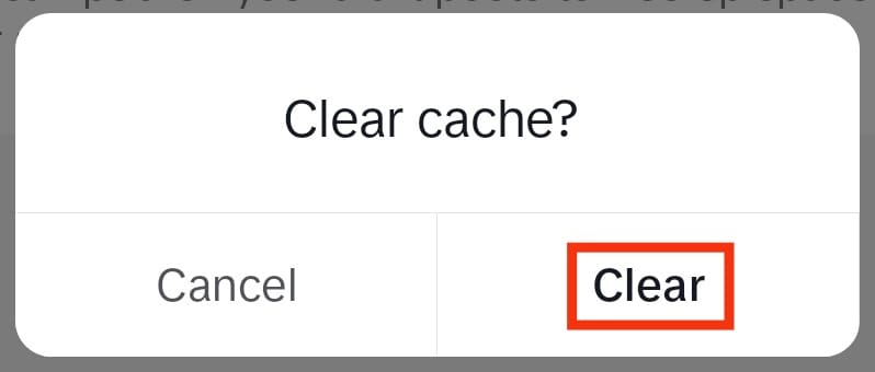 Confirm By Tapping Clear Again
