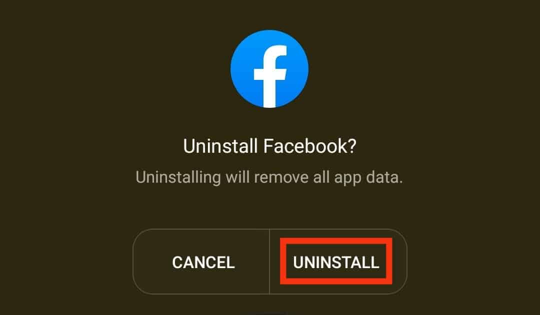 Confirm By Tapping Delete Or Uninstall