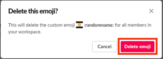 Confirm With&Nbsp;Delete Emoji&Nbsp;On The Pop-Up