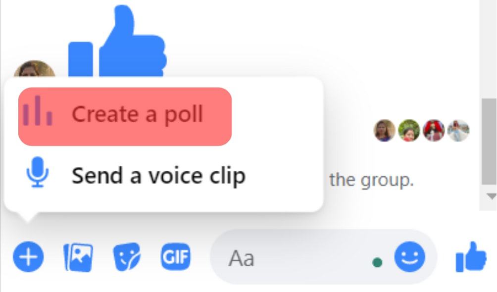 Create A Poll Messenger