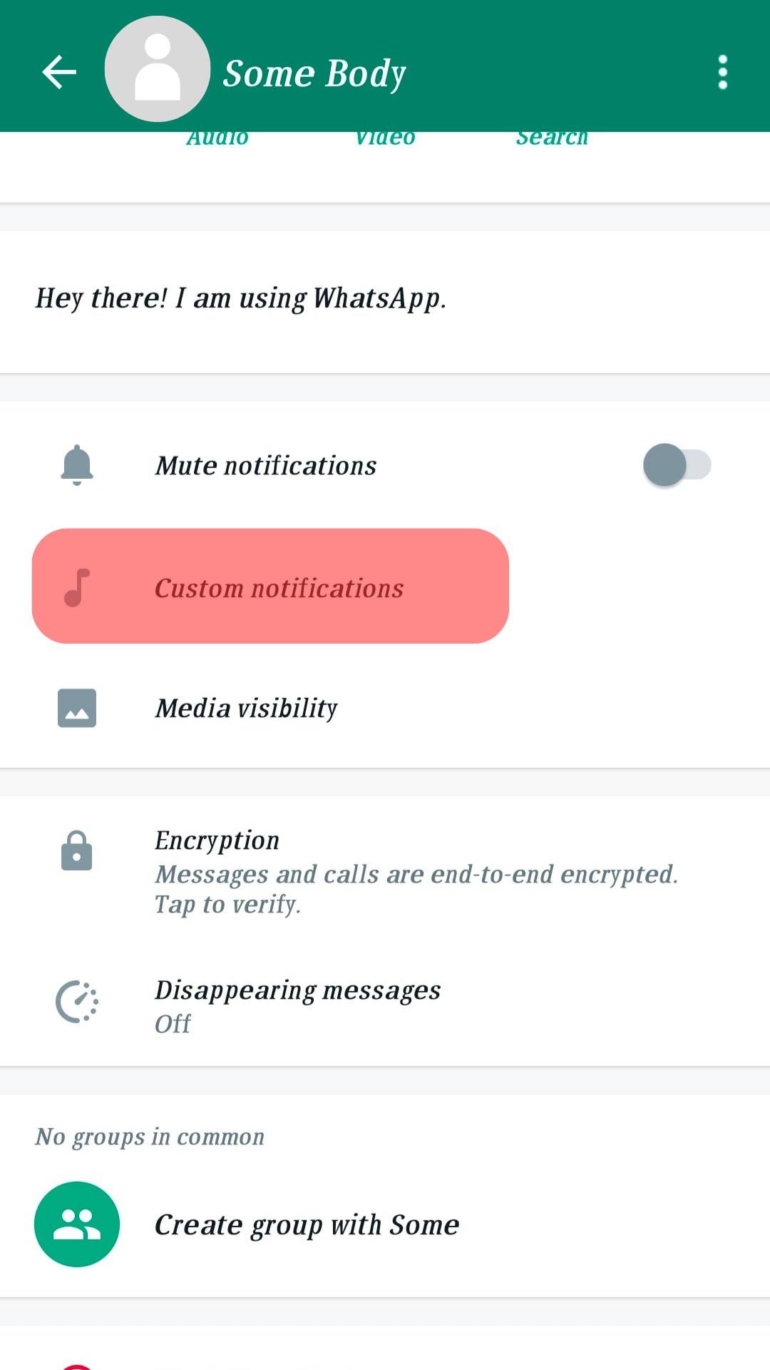 Custom Notifications Whatsapp