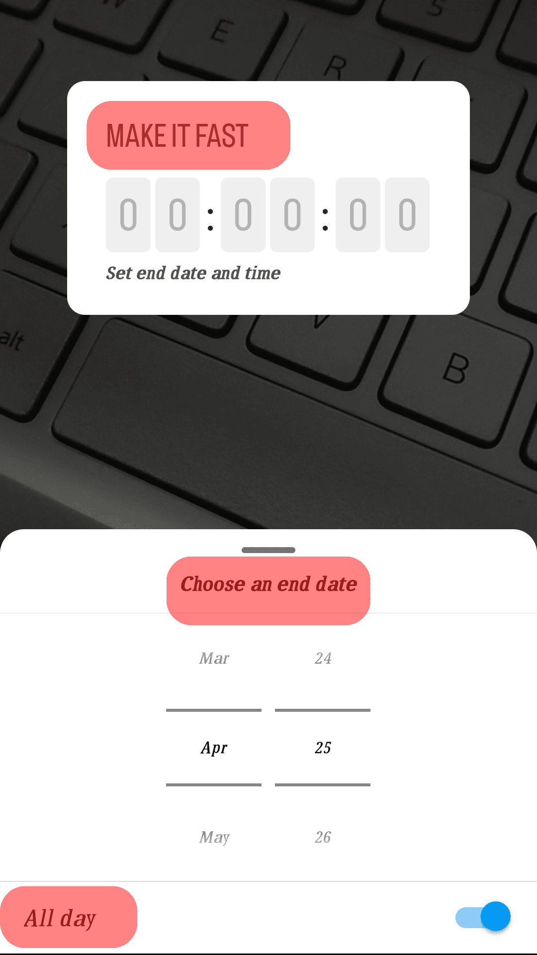 Customize The Countdown
