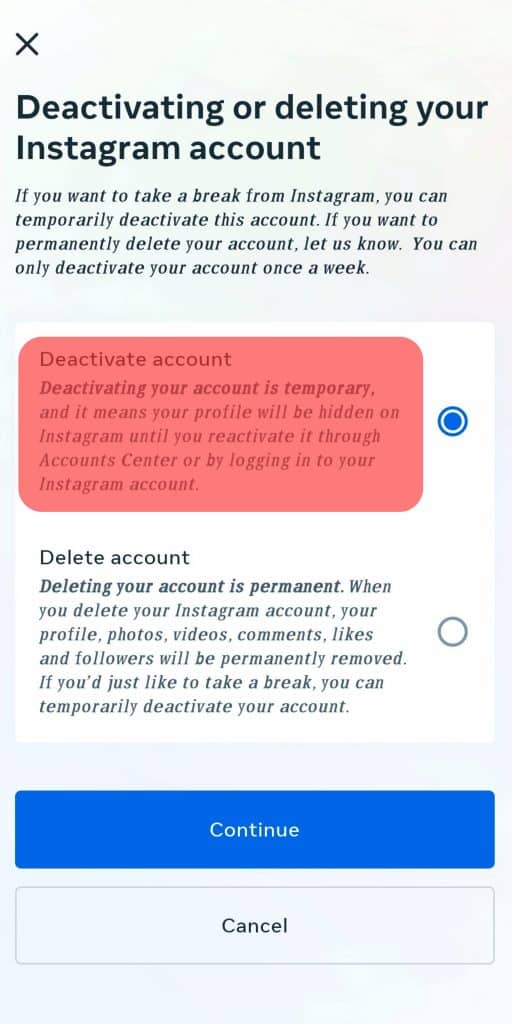 How Long Can I Keep My Instagram Account Deactivated For? | ITGeared
