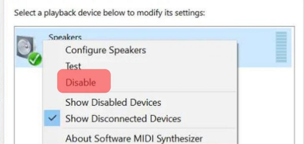 Disable Any Headset Software Or Audio Enhancers