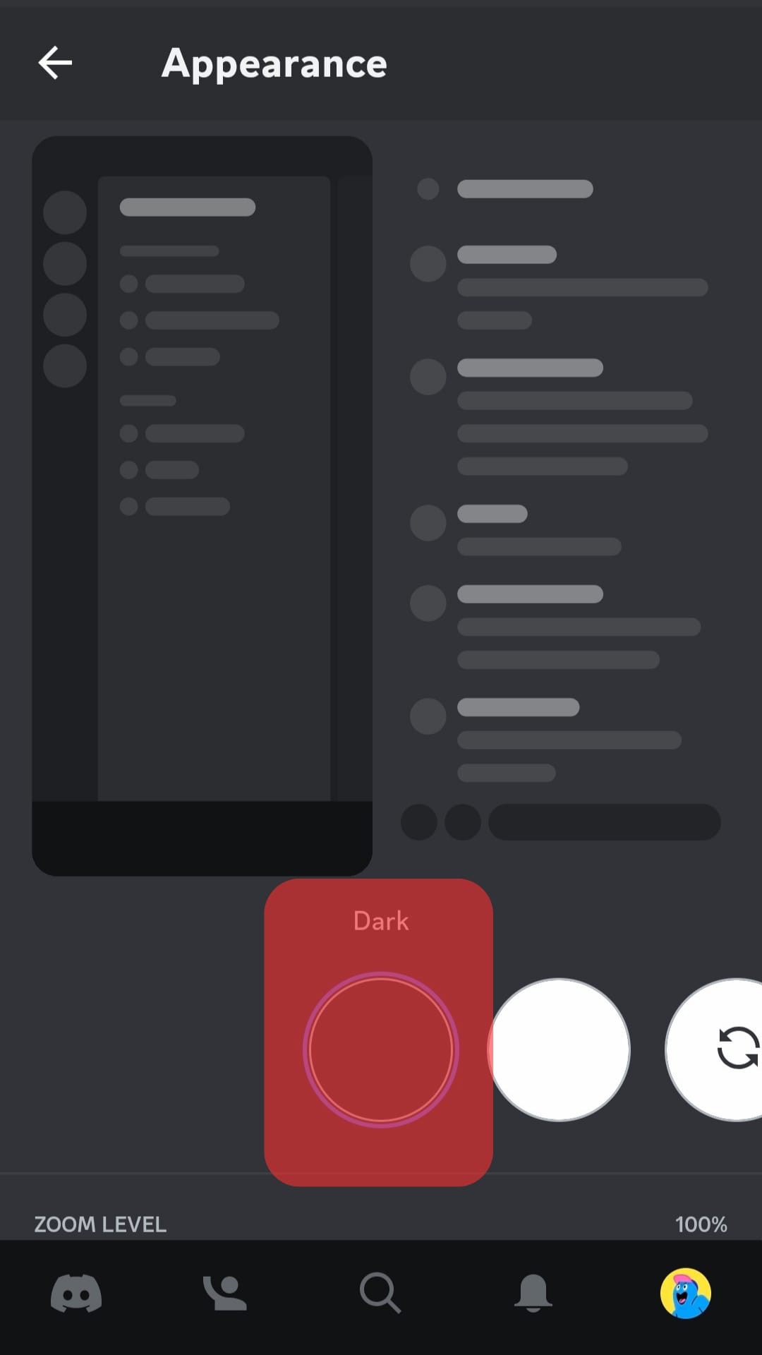 Discord Dark Option