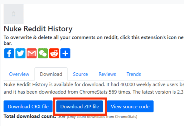 Download Nuke Reddit History Extension