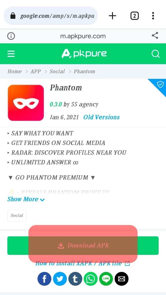 Download Snapchat Phantom Apk