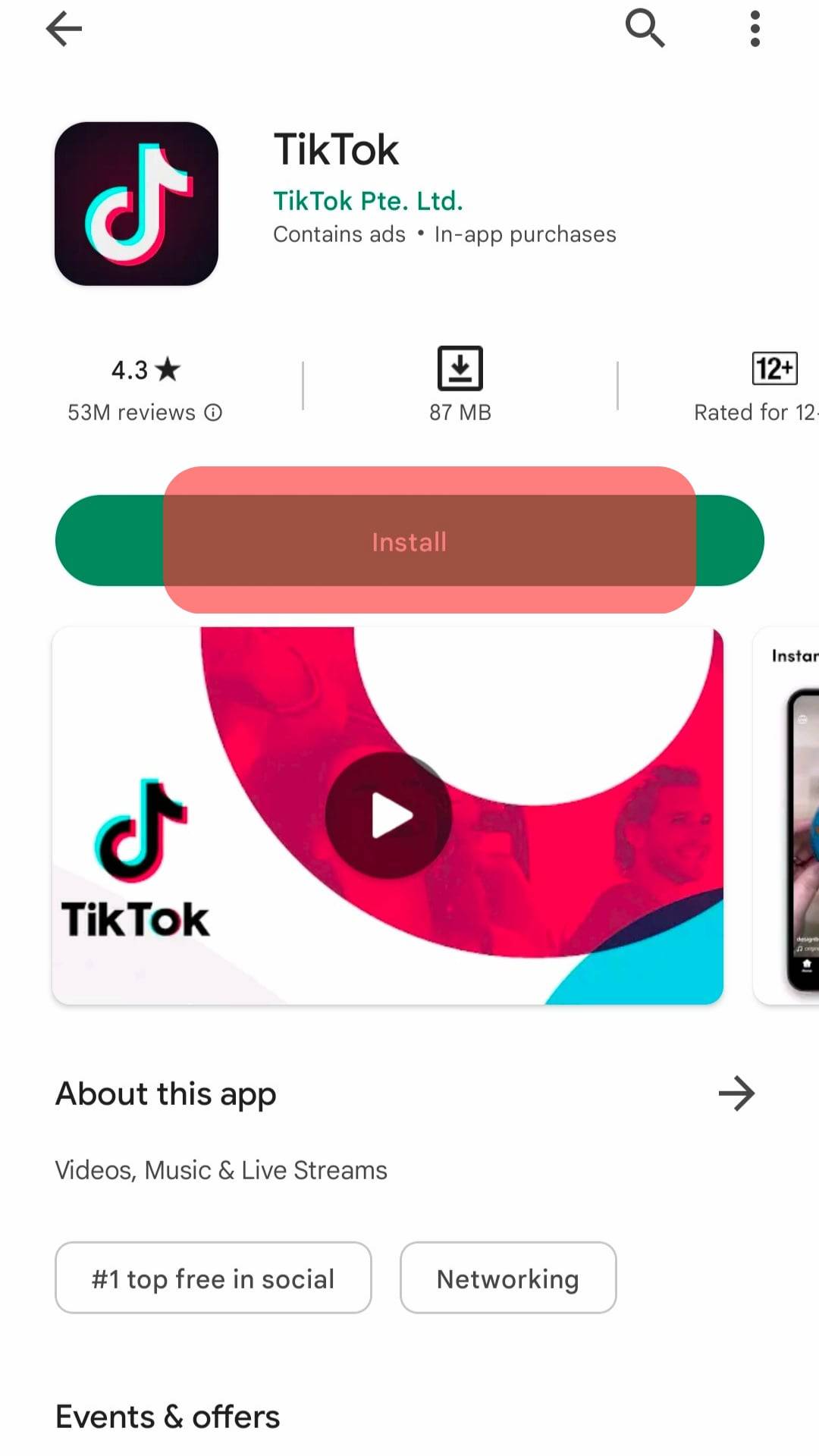 Download Tiktok App