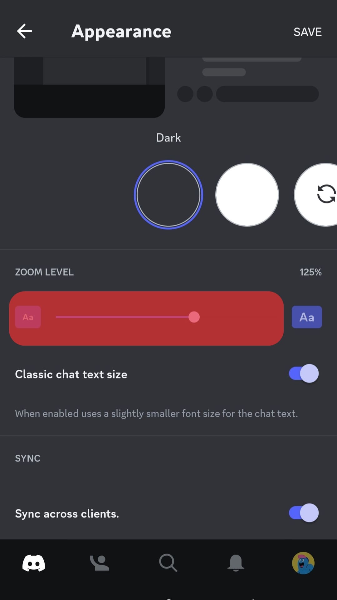 Drag The Slider To The Right Under Zoom Level