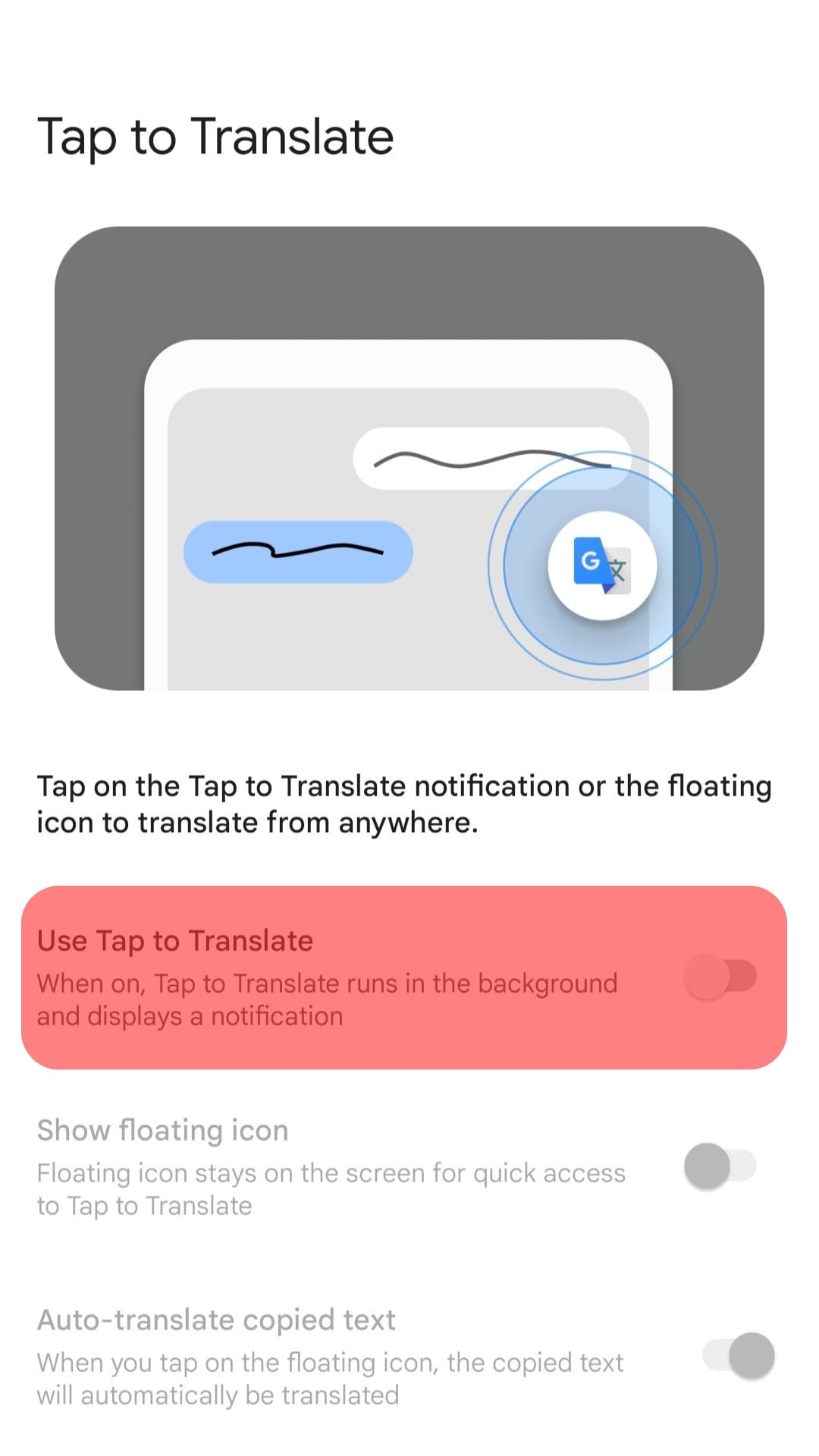 Enable The Translation Tool