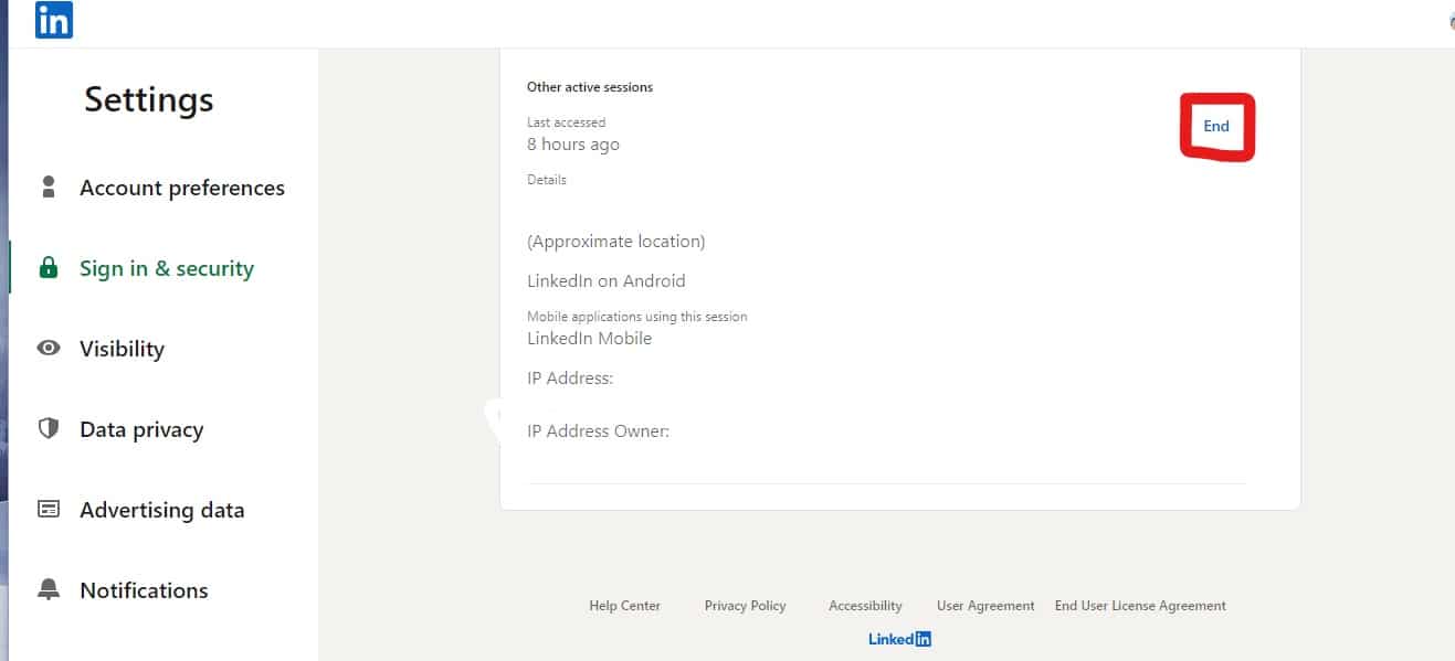 End Session Linkedin 2