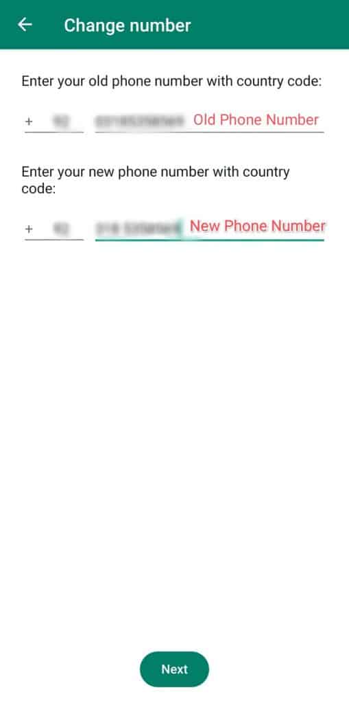 Change WhatsApp Number Without Notifying Contacts ITGeared