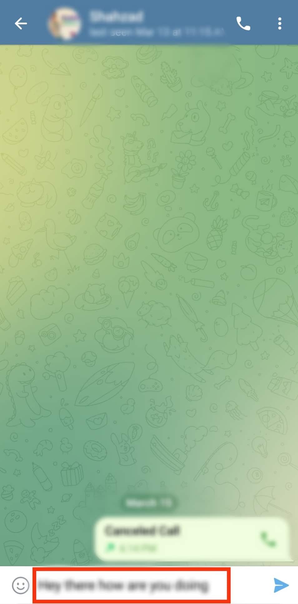 Enter Text Message In Text Box