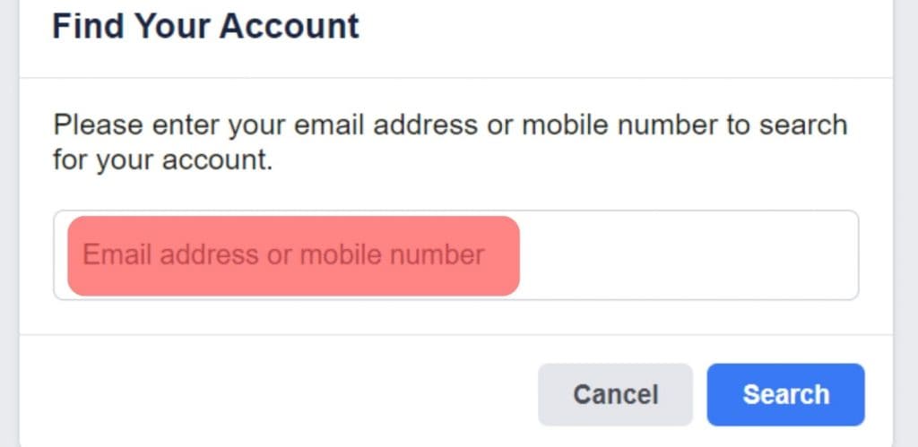 Enter The User's Email Address Or Phone Number