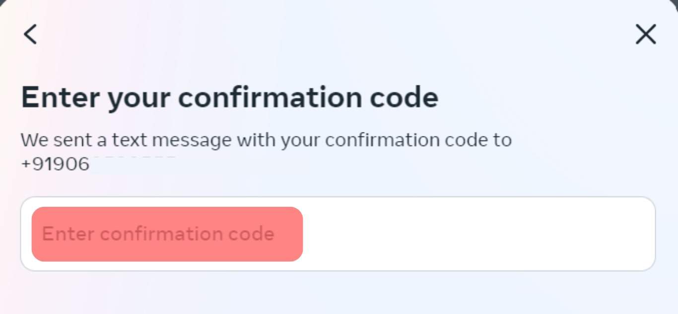 Enter The Activation Confirmation Code You Received Via Text