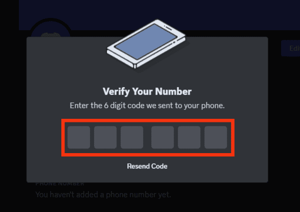 Enter The Code On Discord