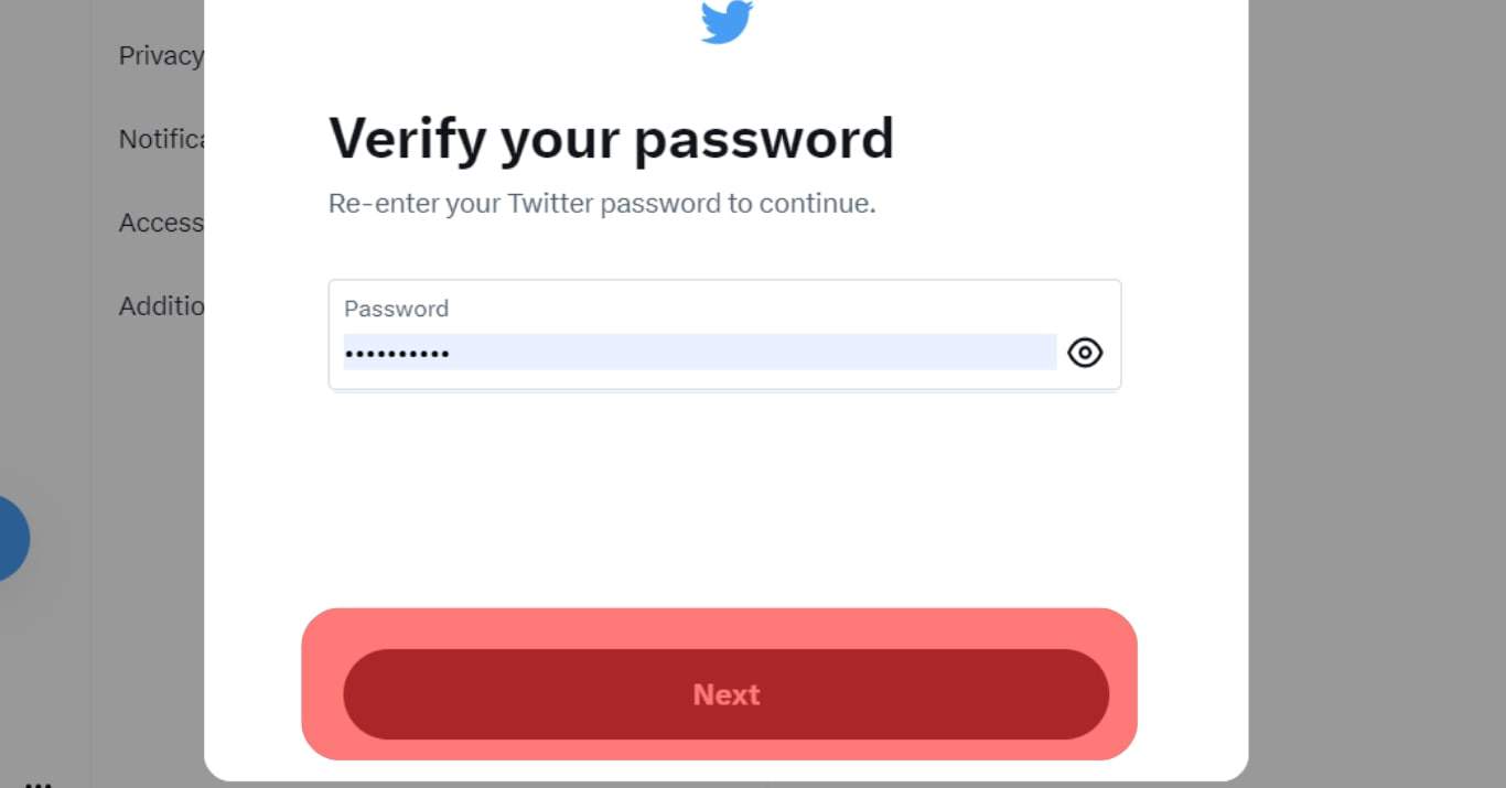 Enter Your Password And Hit Next.