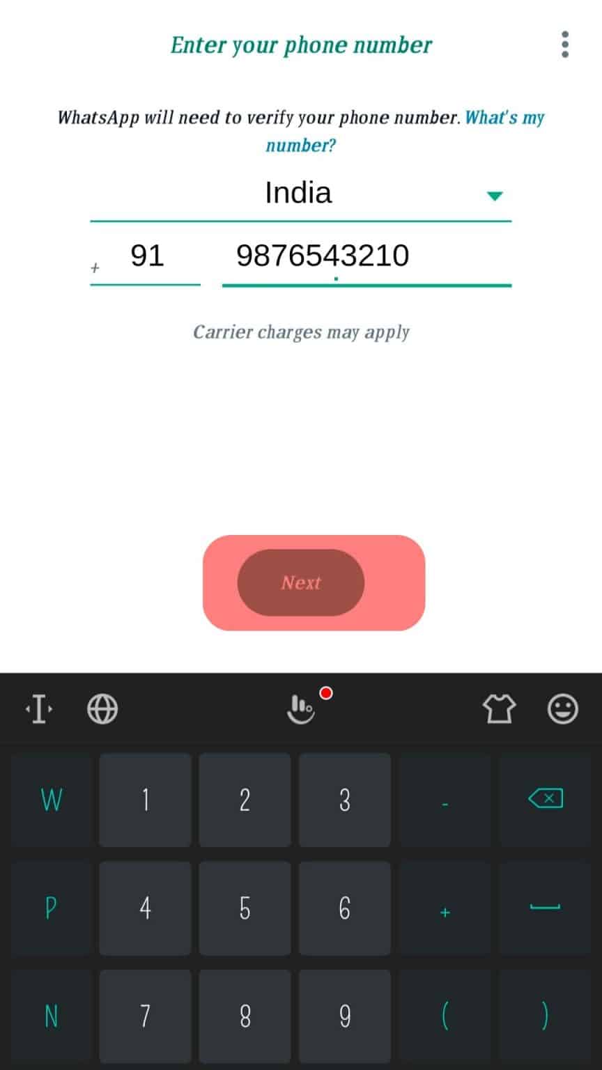 create whatsapp account on pc with phone number
