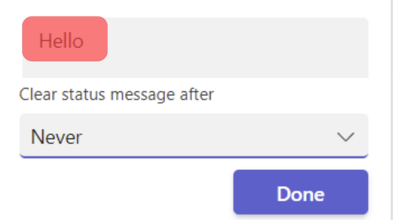 Enter Your Custom Status Message In The Provided Field.