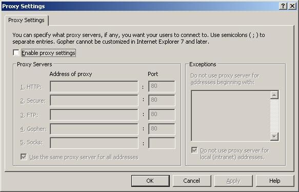 How to Configure Proxy Settings in Internet Explorer - 87