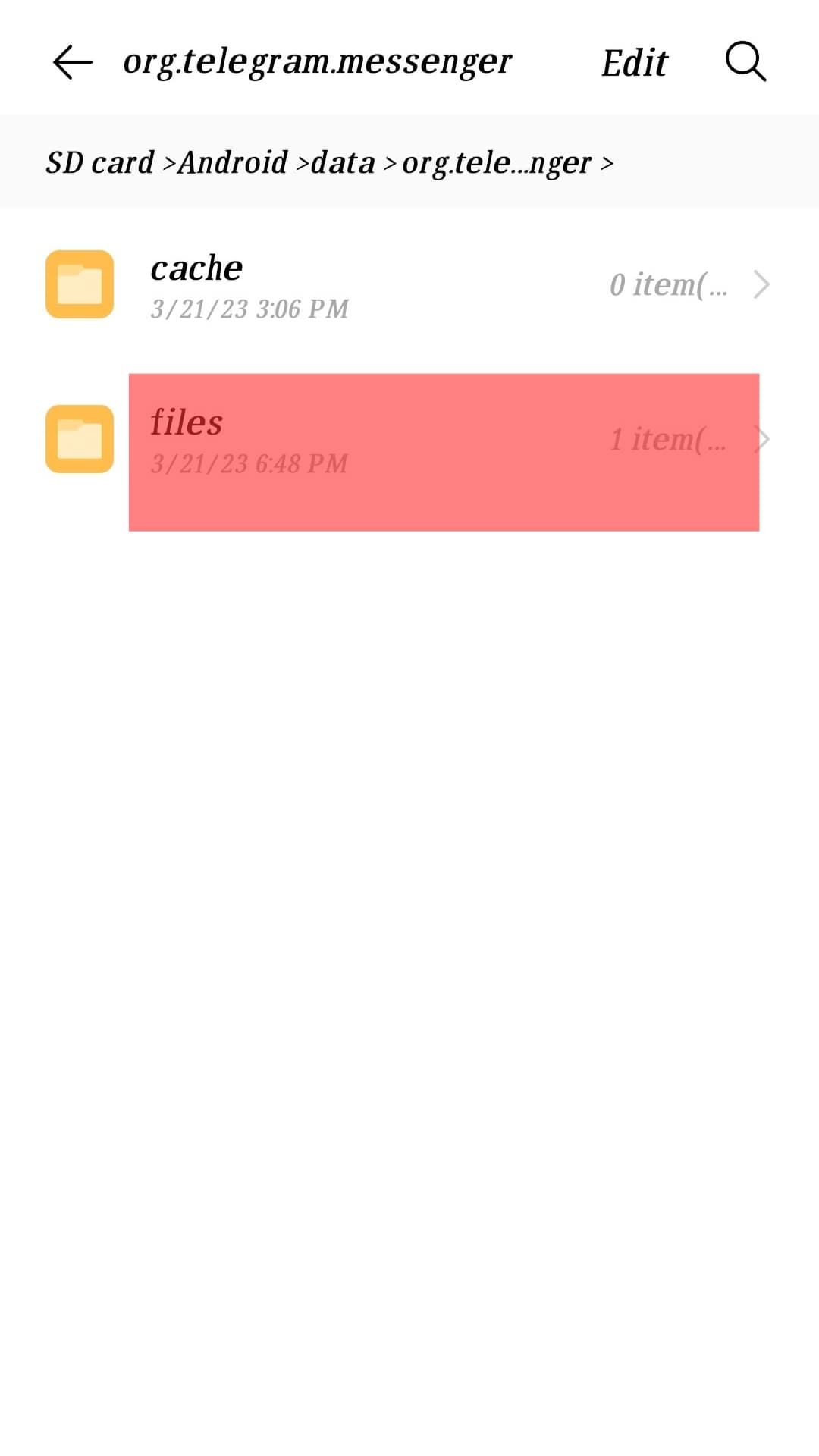 Files Folder