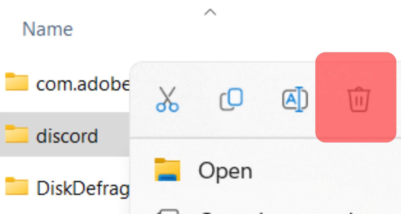 Find A Discord Folder And Delete The Files Permanently