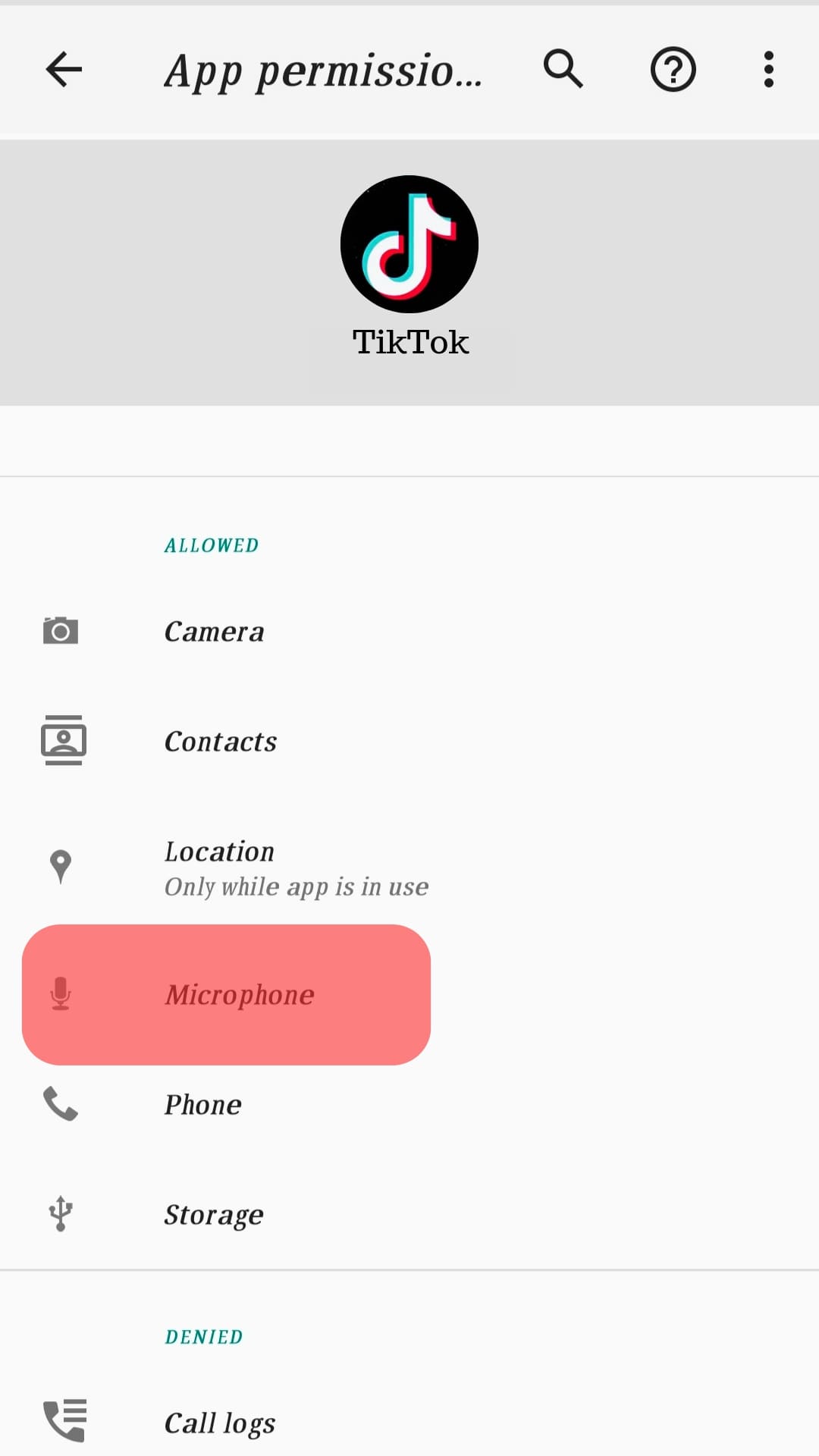 Find And Tap Microphone Permission Tiktok