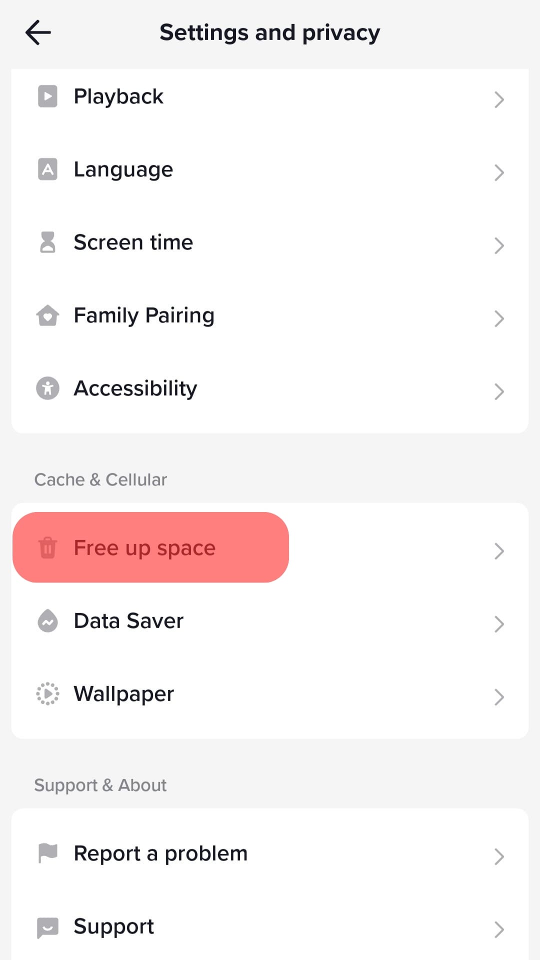 Free Up Space Tiktok