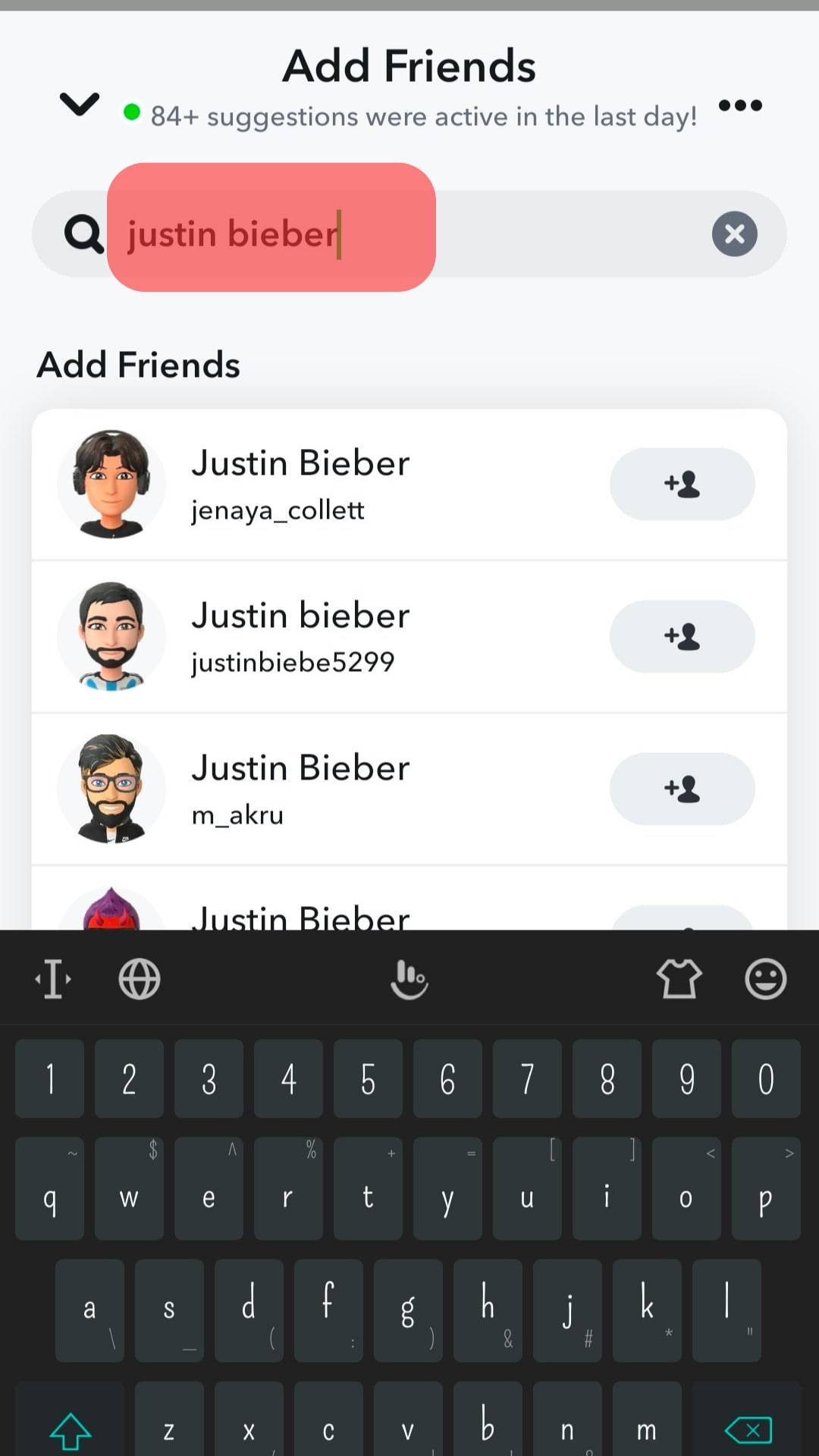 Go To Add Friends And Type The Username