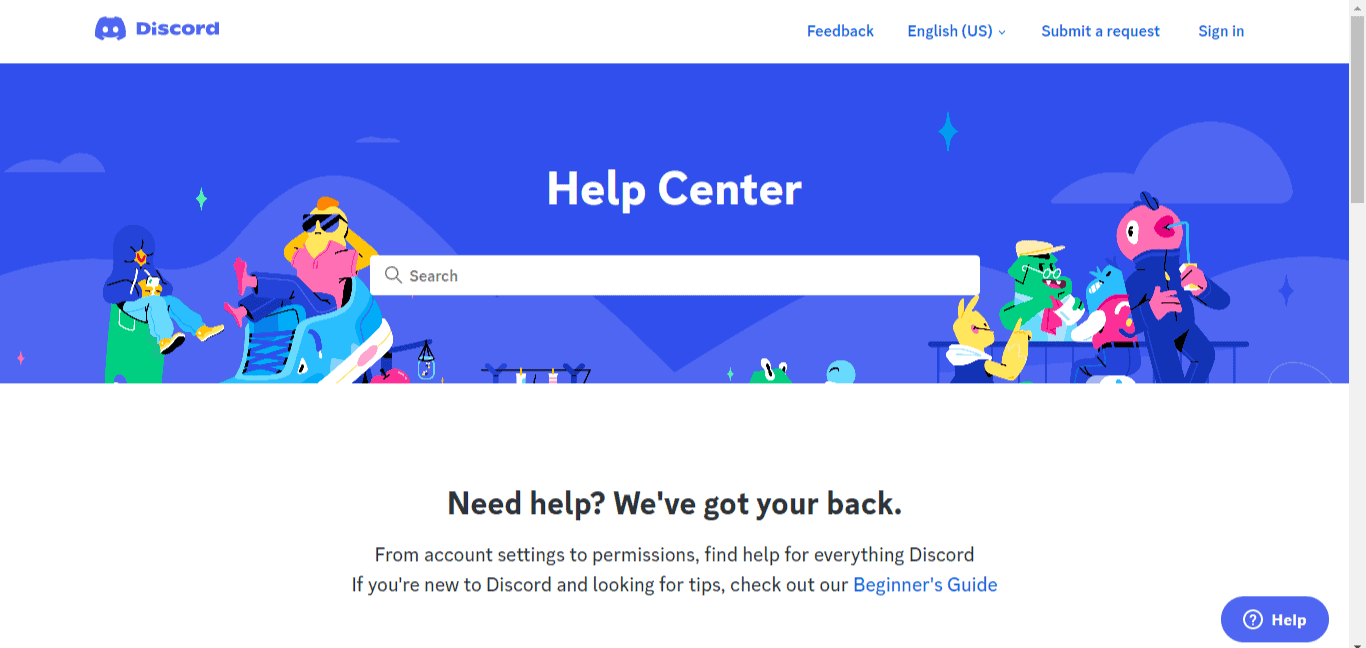 Go To Discord’s Support Page