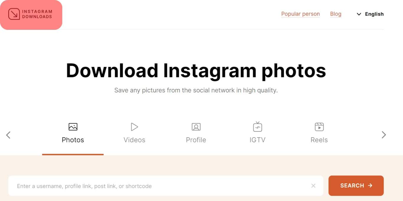 Go To Instagram Downloads.com In Your Web Browser.