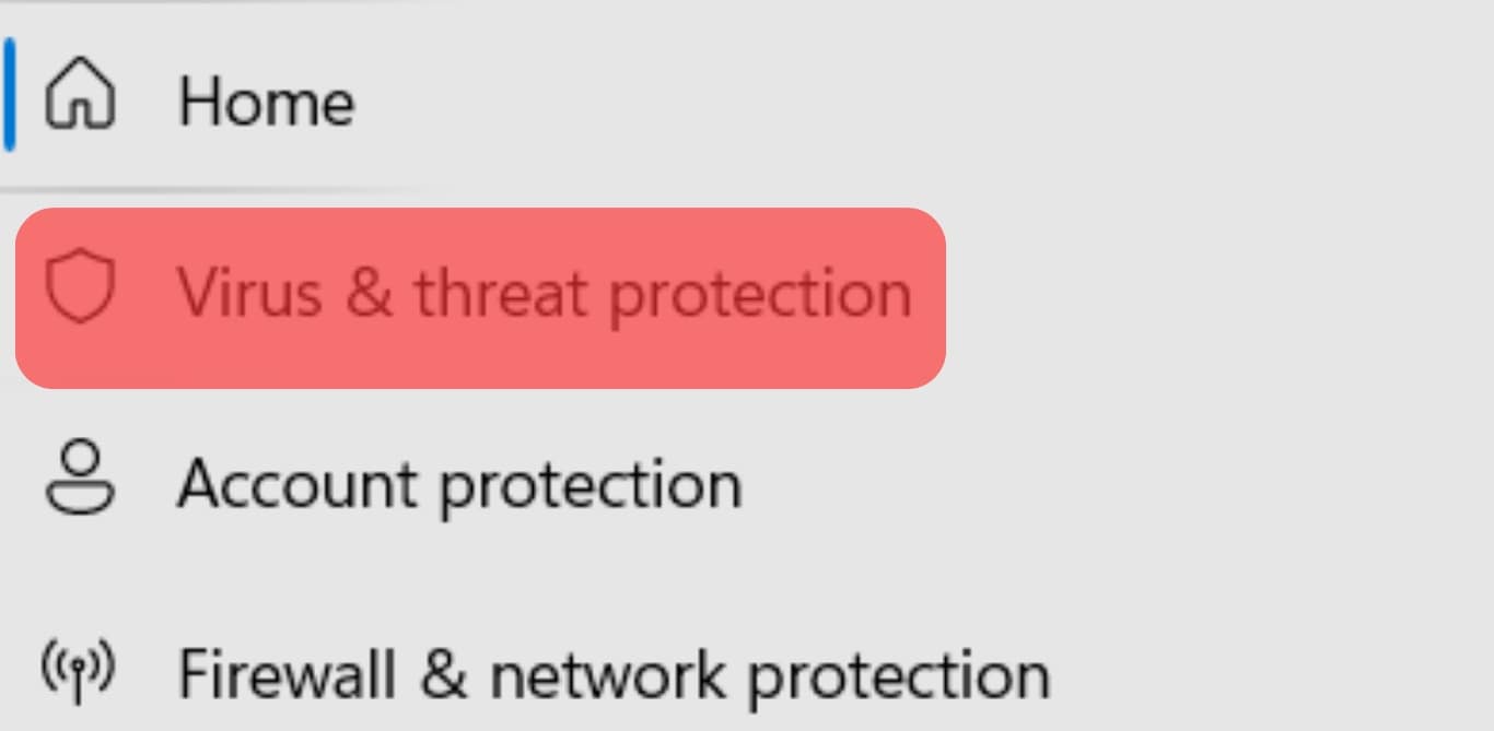 Go To Virus &Amp; Threat Protection.