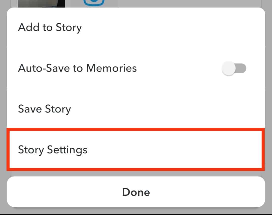 Go To The Story Settings Section