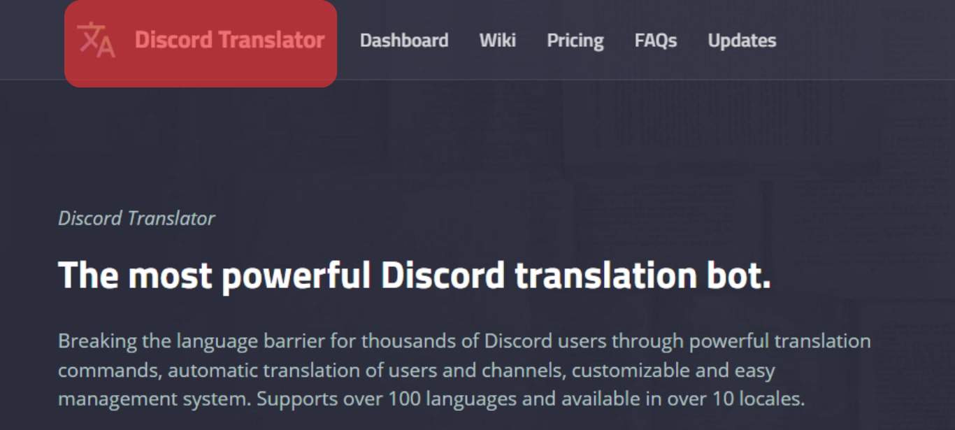 Go To The Translator Bot Homepage