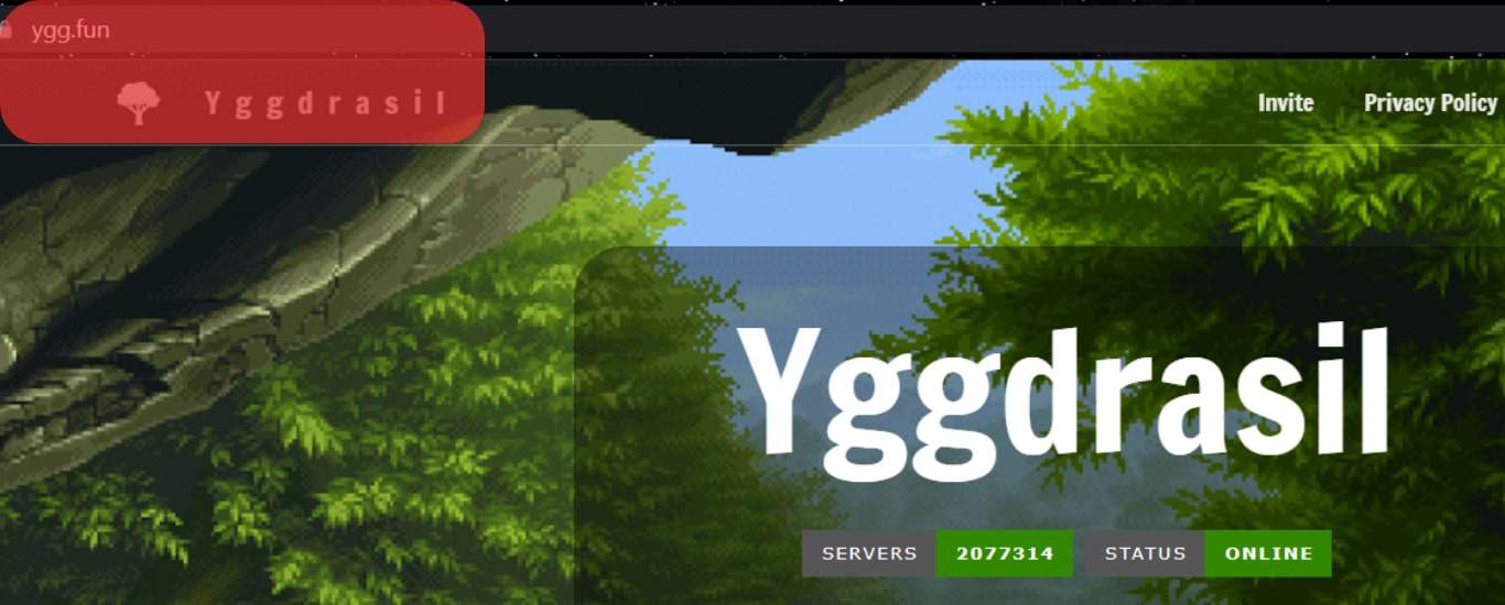 Go To The Official Website Of The Yggdrasil Bot