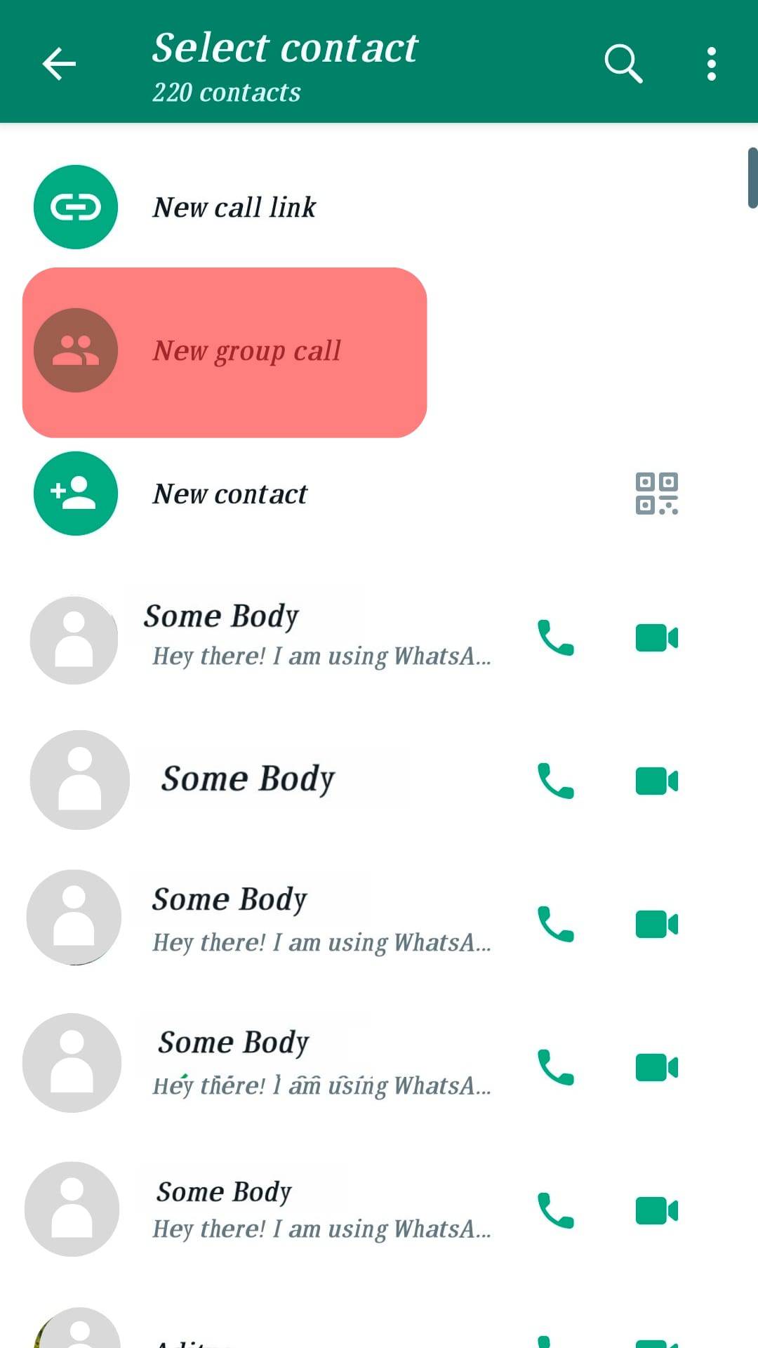 Group Call Option