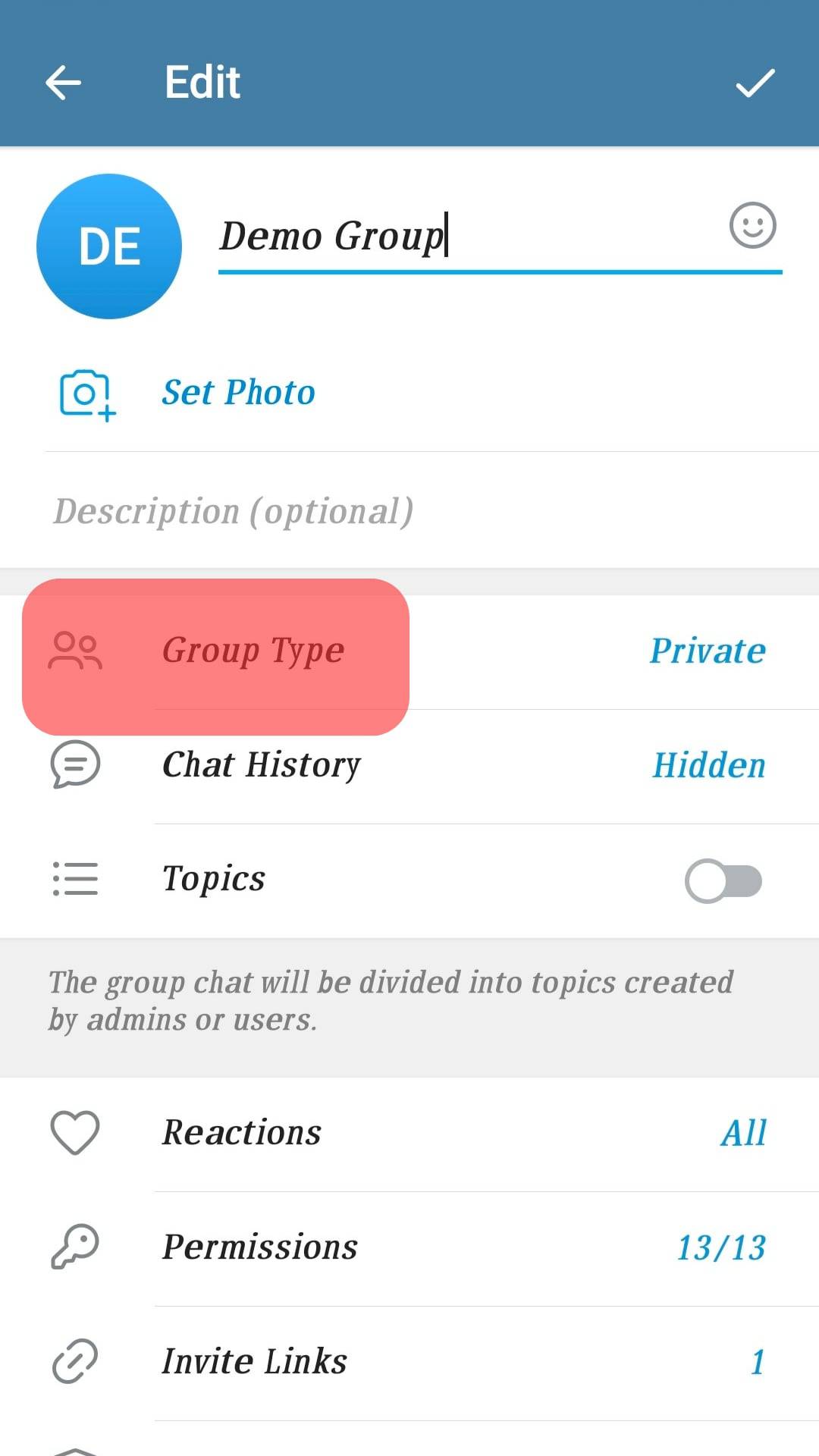 Group Type