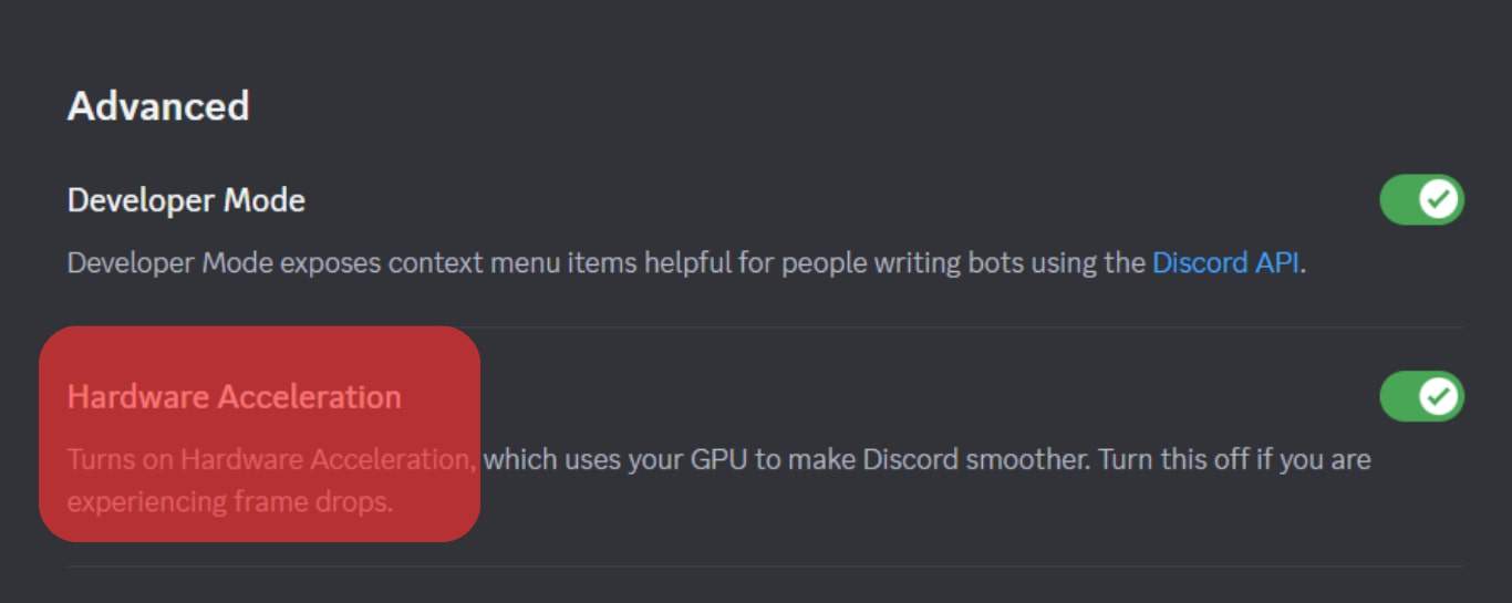 Hardware Acceleration Discord