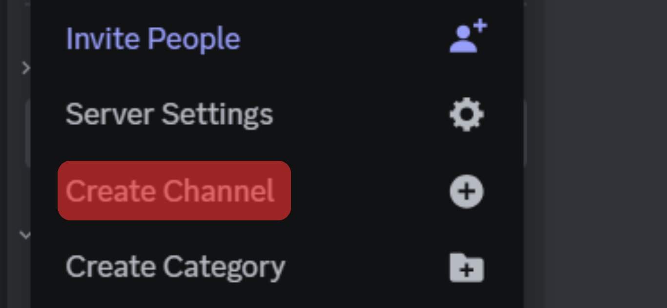 Hit The Create Channel Option