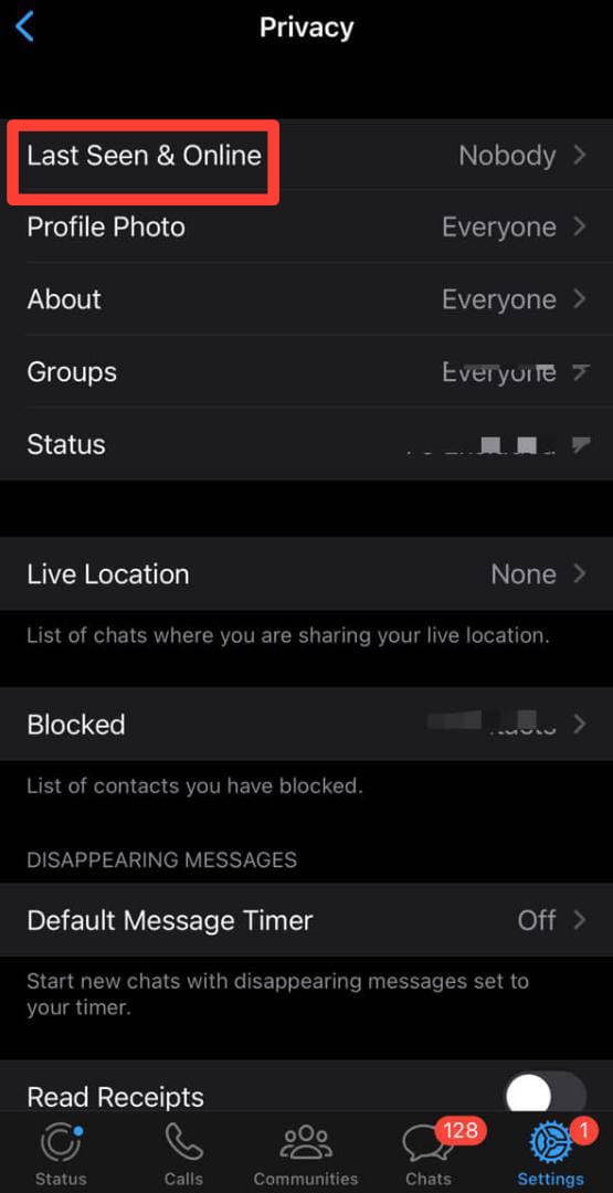 Ios Whatsapp Last Seen Online Settings
