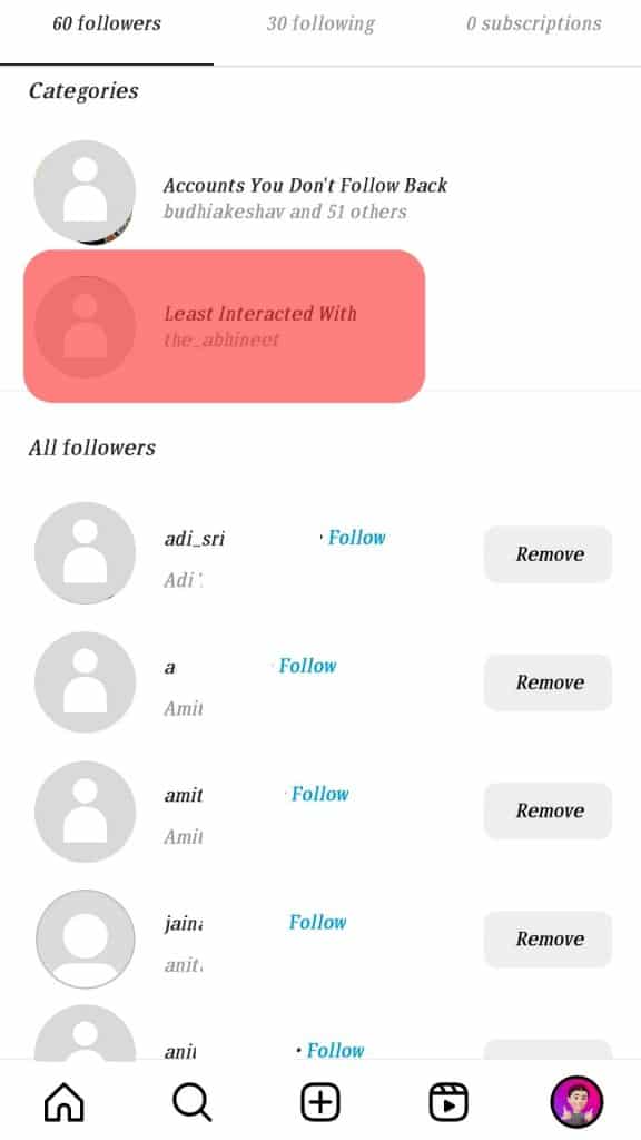  Instagram Accounts You Have Least Interacted With
