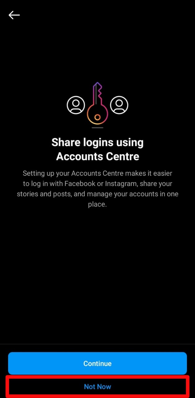 Instagram Share Logins Using Accounts Center In Creator Mode