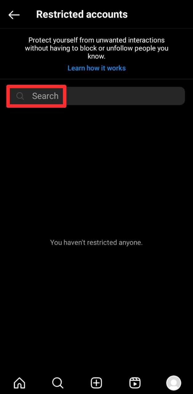 Instagram Restricted Account Search