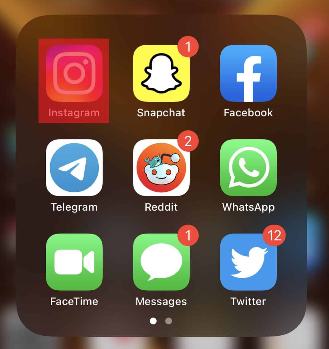 Instagram Icon On Iphone